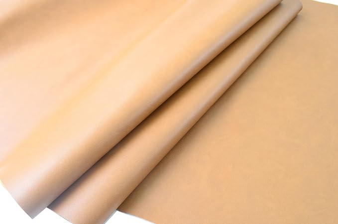 2 Yards 54" x 72" Calfskin Soft Faux Leather Fabric Brown Fake Leather Fabric Upholstery Vinyl for Sofa Chairs Car Seats Crafts - Image 3