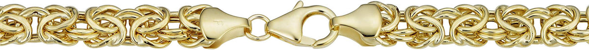 Kooljewelry 10k Yellow Gold Byzantine Necklace (6 mm, 18 inch) | Polished · Lobster Claw Clasp · Women's · Gift-Ready Jewelry - Image 2