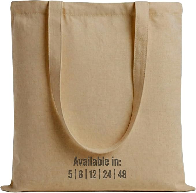 Salt Earth 5|6|12|24|48|100|200 Pack ToteBags Bulk Reusable Totes Grocery Shopping Cloth Bags DIY Promotion Gift Beach Travel by SaltEarth