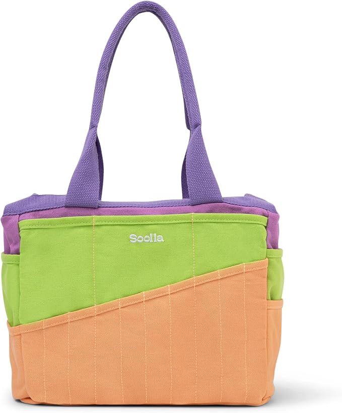 Soolla Studio Bag: Art Supply Storage Organizer & Pottery Tool Bag, Washable Tote, Yarn Bag, Crochet, 30 Pockets, 15+ Colors by Soolla