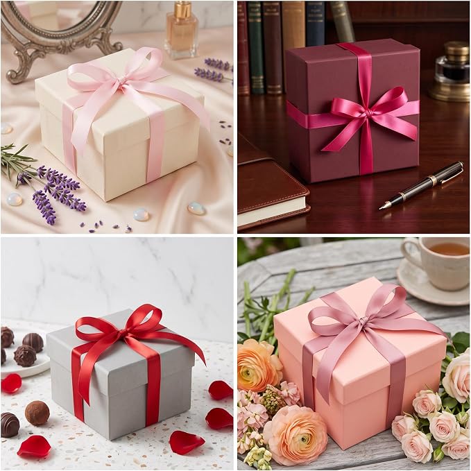 200 Yards Ribbon,3/8 Inch Satin Ribbon,Pink Satin Ribbons | Perfect for Gift Wrapping,Wedding Decoration,Handmade Bows,Wrapping Bouquet and More - Image 4