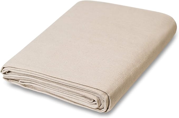 CCS Natural Muslin Fabric – 10-Foot Wide, 100% Cotton Muslin for Stage Flats, Scenery, Crafts, Quilting, Curtains & Sewing Projects (7 Yards) by CCS+CHICAGO+CANVAS+%26+SUPPLY