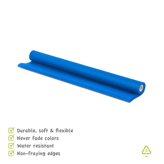 Smart-Fab Craft Fabric Roll, 24" x 18', Blue, Perfect for Schools, Crafts, Art, Bulletin Board, Teacher Classrooms, Outlasts Paper, Won't Fade - Image 4