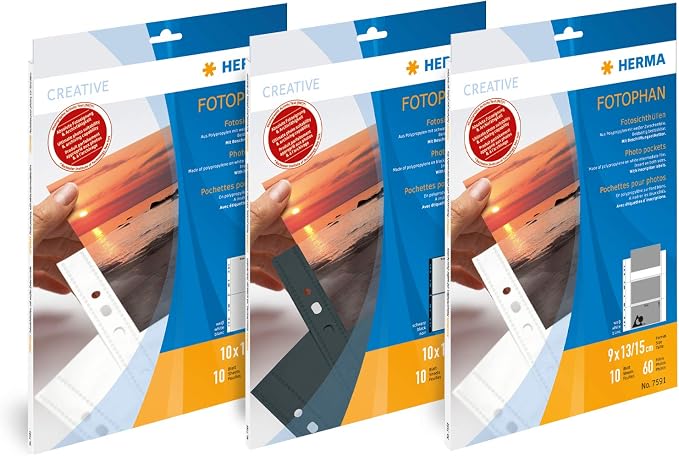 HERMA 7584 Fotophan Horizontal Photo Pockets (Pack of 10) - Image 8