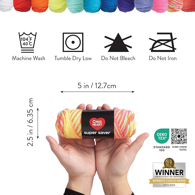 Red Heart Super Craft Kit Brights, Yarn for Crocheting and Knitting - Image 7