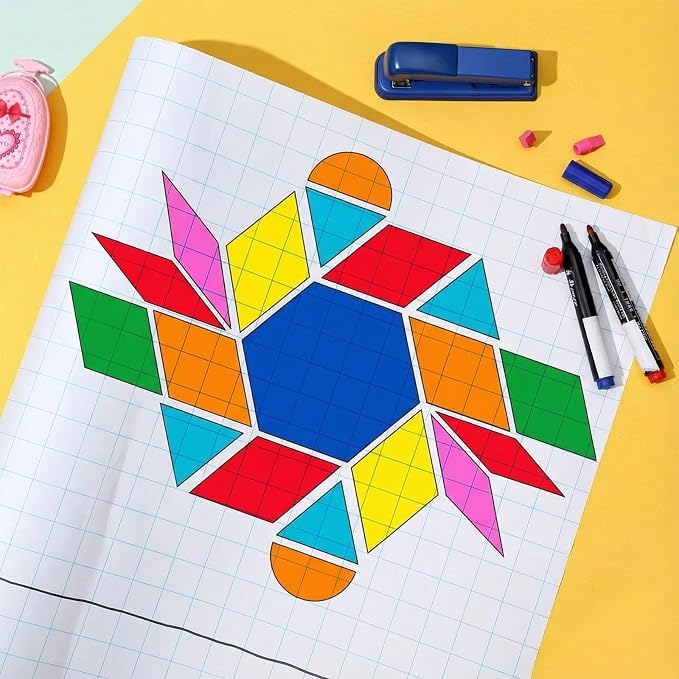 Jetec 2 Roll Large Grid Graph Paper Roll 1" Grid 16.5 Inch x 197ft Sewing Pattern Paper for Back to School Classroom Teaching Drafting Supplies Kids Students Gifts - Image 7
