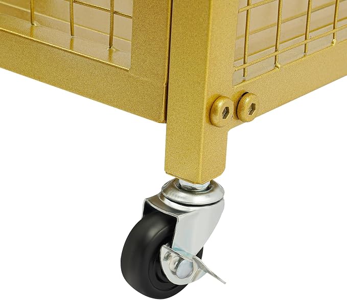Ribbon Holder Organizer Rack, 15-Layer Ribbon Holder with Wheels | Double-Sided 15-Layer Ribbon Holder with Wheels, Wrapping Paper Ribbon Display Rack Storage Shelf for Craft Room - Image 9