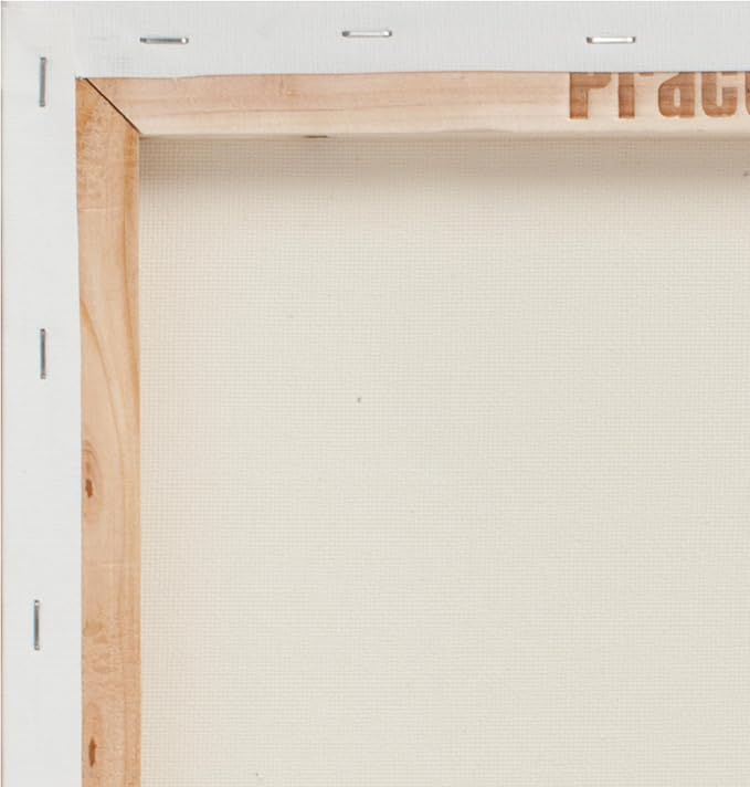 Practica Economy Stretched Cotton Canvas 20-Pack - 18x24 - Acid-Free Acrylic Primed Canvas for Acrylics, Pastels, Graphite, & More! - Image 3