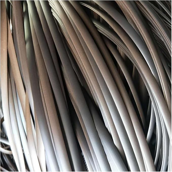 500g Synthetic Rattan Weaving Material, Plastic Wicker Repair Kit PE Rattan Roll for Furniture Repair Woven Handmade Baskets (Width 8mm, Thickness 1.2mm) by homeemoh