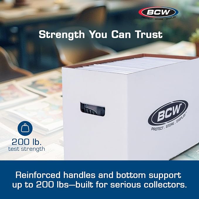 BCW Magazine/Document Storage Box 10-Pack | Durable Cardboard Filing Box - Image 4