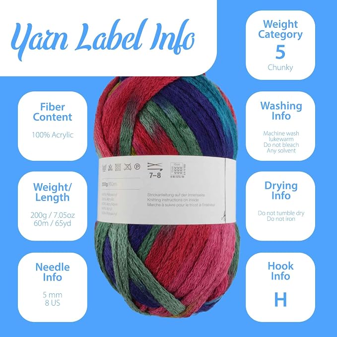 JubileeYarn Mesh Fishnet Yarn - Chunky Acrylic - 200g/Skein - Fused Purple - 2 Skeins - Image 4
