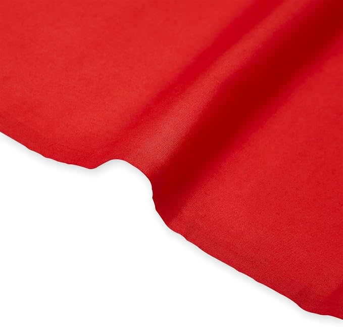 Cotton Polyester Broadcloth (44/45 Inch) Plain Weave Fabric by The Yard - for Sewing Fashion Apparel, Decor, & More (Red, 5 Yards) - Image 3