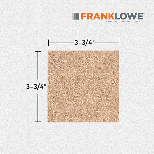 Flowe Cork Tiles, Self-Adhesive Backing for Coasters, Tiles, Wall Bulletin Boards, Natural, (3-3/4" x 3-3/4") (500) - Image 3