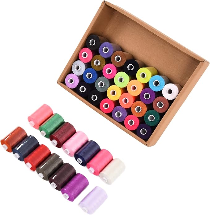 Sewing Thread Set, 42 Colors Polyester Threads for Hand Stitching, 1000 Yards Per Spools, Portable Sewing Supplies for Home Traveler, Adults, Beginner, Embroidery - Image 8