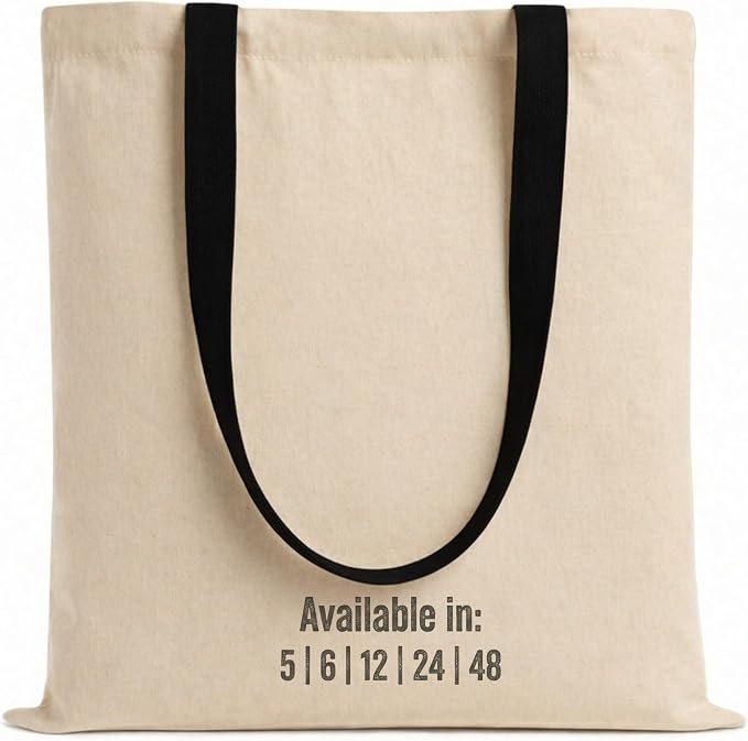Salt Earth 5|6|12|24|48|100|200 Pack ToteBags Bulk Reusable Totes Grocery Shopping Cloth Bags DIY Promotion Gift Beach Travel by SaltEarth