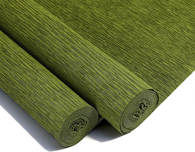 Heavy Crepe Paper for Flower Making, DIY Crafts | Italian-Quality Crepe Paper with 300% Stretch | Papel Crepe de Colores Paquete by BloomLikeFlowers