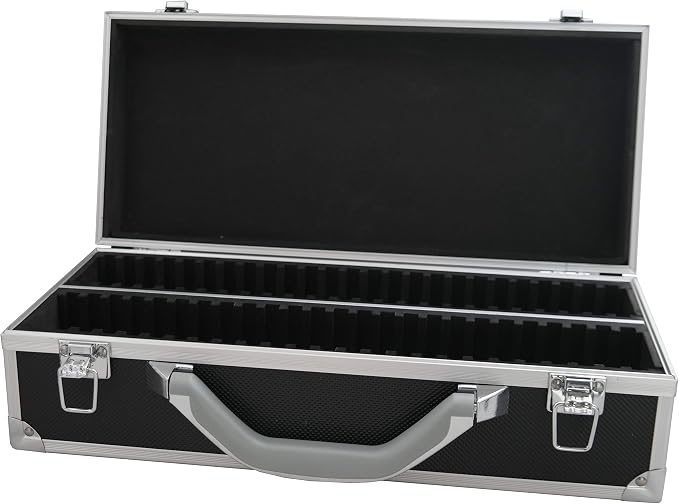 Ursae Minoris Elite Black Aluminum Box for 50 Certified or Certified-Style Coin Holders NGC, PCGS, ANACS, Elite, Lighthouse, BCW by Ursae+Minoris