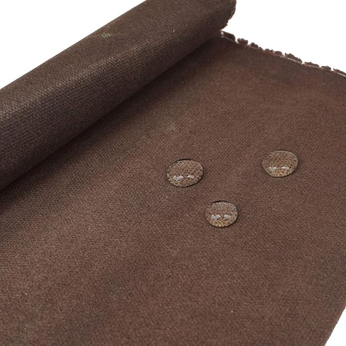 16 OZ Waxed Canvas Duck Fabric by The Yard Craft Upholstery Tan Fabric,100% Cotton One Yard (Dark Brown, 18x58 inch) - Image 8