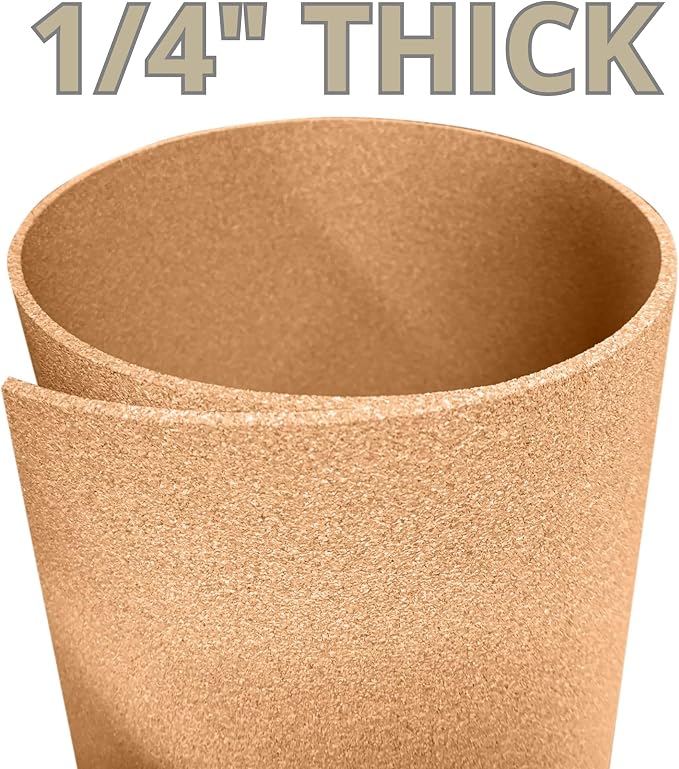 Manton Cork Standard Grade Cork Sheet - 4' x 8' x 1/4", 100% Natural Material for Bulletin Boards, Decorative Photo and Message Push Pin Displays - Perfect for Home, School, and Office - Image 2