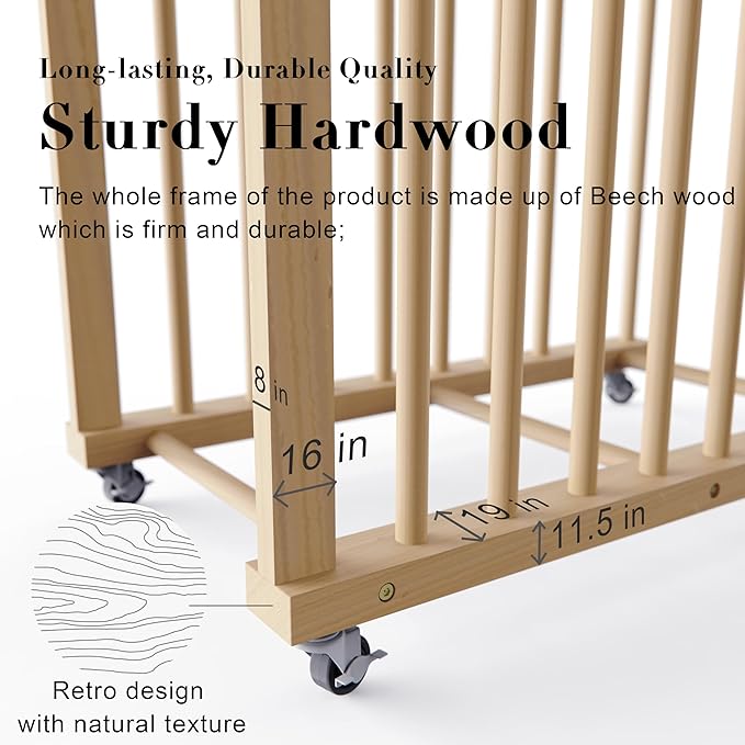 Art Storage Rack, Art Canvas Storage, Canvas Boards Rack Art Storage with Handle & Caster Wheels for Drawing Board, Panel, Paper Pad for Art Studios, Artworks, Gallery - Image 5