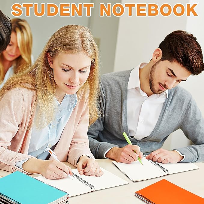 Epakh 36 Pack Blank Spiral Notebook Unlined Notebook Bulk A5 Soft Cover Students Sketchpads Memo Notepad for Drawing Art Back to School Gifts 100 Pages/ 50 Sheets, 8.3 x 5.5 Inches(Multicolor) - Image 6