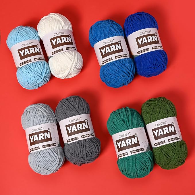 3 Packs Plush Chenille Chunky Crochet Yarn - Baby Yarn for Crocheting Soft - Velvet Yarns Knitting for Blankets Crafts - Fluffy Amigurumi Yarns 300g / 393yd (3 Candy Color) - Image 5