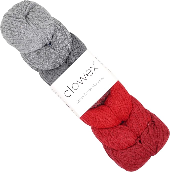 7 Colored Gradient Braided Cotton Macrame Cord, 2.5mm x 273 yds Variegated Artisan Macrame Yarn, Rainbow Craft Cord, Multicolor Macrame Rope for Crocheting and Knitting (N8, 1 Ball) by clowex