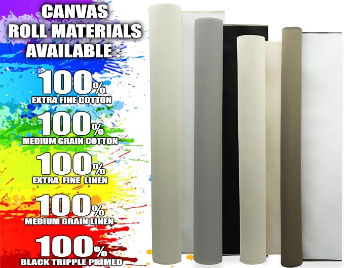 Canvas Rolls for Painting Large Blank Canvas Fabric by the Yard. 84"x6 Yd (18 Ft) 13oz Primed Artist Canvas Roll- Cotton Duck, Unstretched Cloth, Quality Fabric for Painters, SDK Murals, Backdrops - Image 5