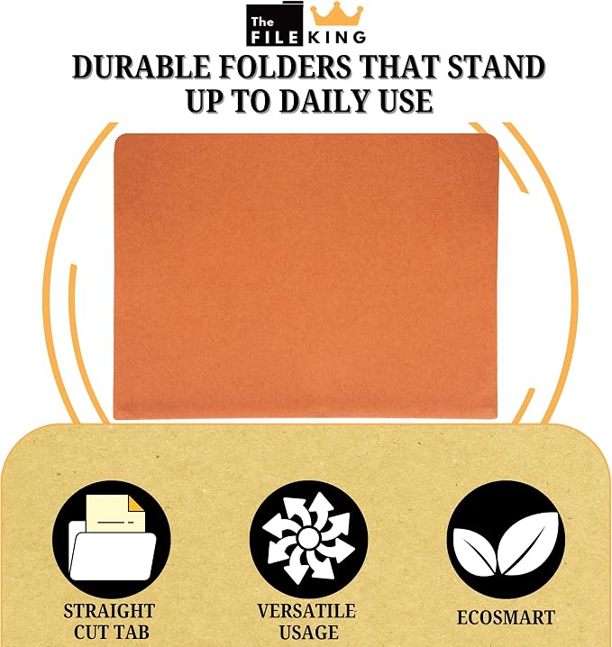 The File King Expanding Accordion File Folder – Legal Size | 5.25” Expansion, 10 Pack | Red Rope Expanding Pocket | Straight Cut Tab | Law, Accounting & Business Filing Organizer | Made in USA - Image 3