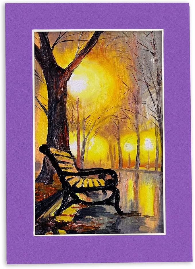 8x10 Mat for 12x16 Frame - Precut Mat Board Acid-Free Purple 8x10 Photo Matte Made to Fit a 12x16 Picture Frame, Premium Matboard for Family Photos, Show Kits, Art, Picture Framing, Pack of 100 Mats - Image 7