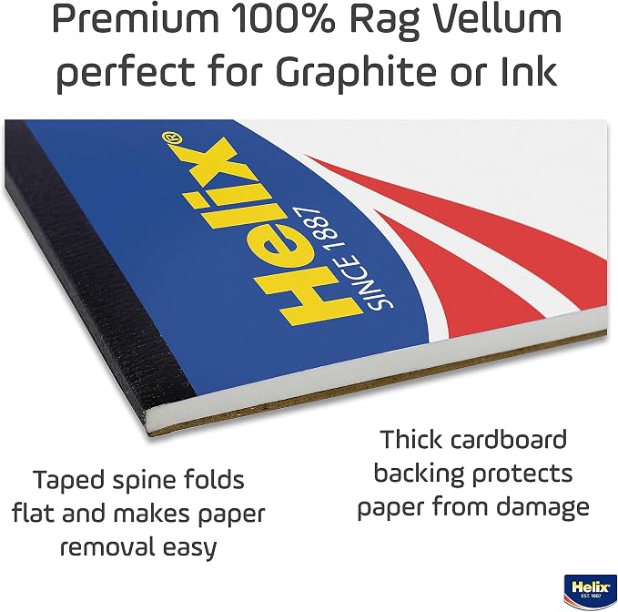 Helix - Vellum paper pad - 8x8 grid - 18x24 in - 50 sheets | Perfect for Architectural Designs - Acid-Free Durability - Smooth Texture - Large Space for Drafting Professionals - Image 4