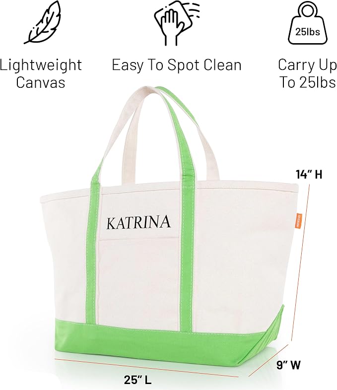 CB STATION Large Classic Tote - Canvas Tote Bag for Women - Multi-Colored Design, Perfect for Travel and Shopping - Image 4