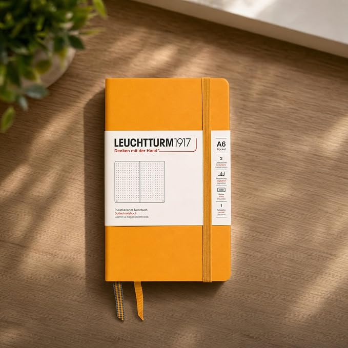 LEUCHTTURM1917 - Notebook Hardcover Pocket A6-187 Numbered Pages for Writing and Journaling (Rising Sun, Dotted) - Image 3