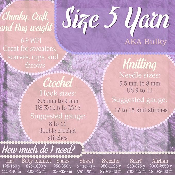 JubileeYarn Mesh Fishnet Yarn - Chunky Acrylic - 200g/Skein - Fused Purple - 2 Skeins - Image 6