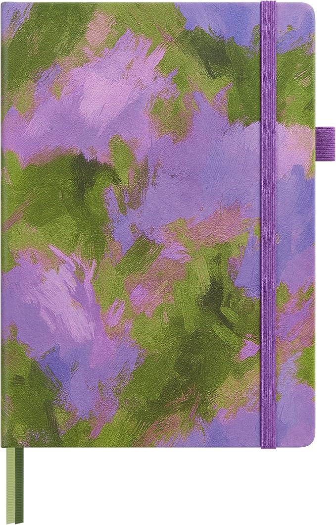&And Per Se Lined Hardcover Notebook – A5 5.7"x8" College Ruled, 160 Pages, 100gsm Thick Paper – Aesthetic Journal for Women, Gift-Ready Planner, Everyday Writing Notebook (Lavender Grove) by AndPerSe