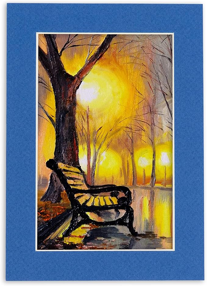 8.5x11 Mat for 12x16 Frame - Precut Mat Board Acid-Free Royal Blue 8.5x11 Photo Matte For a 12x16 Picture Frame, Premium Matboard for Family Photos, Show Kits, Art, Picture Framing, Pack of 10 Mats - Image 8