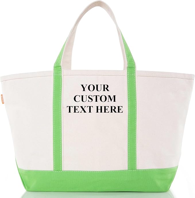CB STATION Large Classic Tote - Canvas Tote Bag for Women - Multi-Colored Design, Perfect for Travel and Shopping by CBSTATION