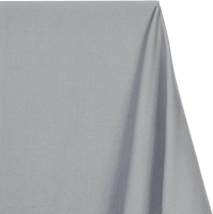 Cotton Duck Canvas Fabric Heavy Duty Outdoor 10 Oz Thick Cloth Material By The Yard & Roll Wholesale - Silver (1 Yard) - Image 2