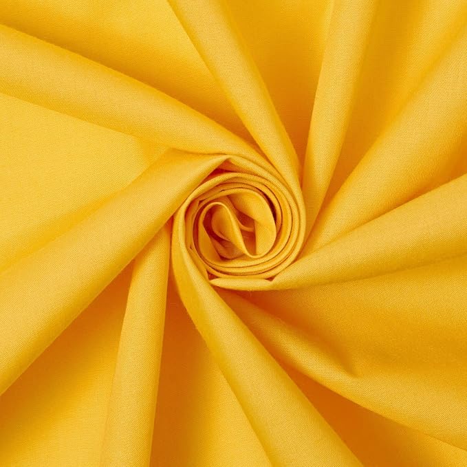 Cotton Polyester Broadcloth Fabric Apparel 45 (5 Yard, Sunflower) by FWD