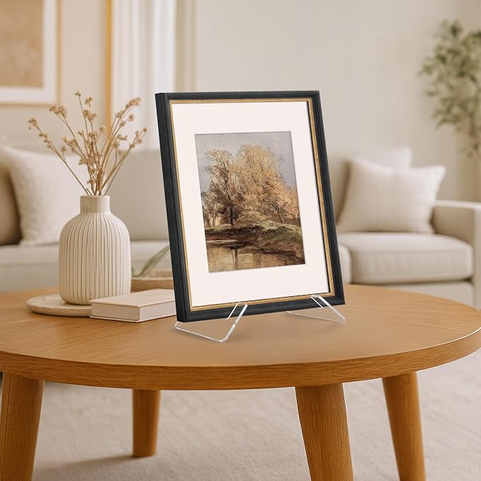 Americanflat Acrylic Easel Stand - 10" Tabletop Easel and Plate Stand - Lightweight Display Holders for Photos, Cards, Frames, Books, Magazines, Albums - Home or Office Decor - Image 3