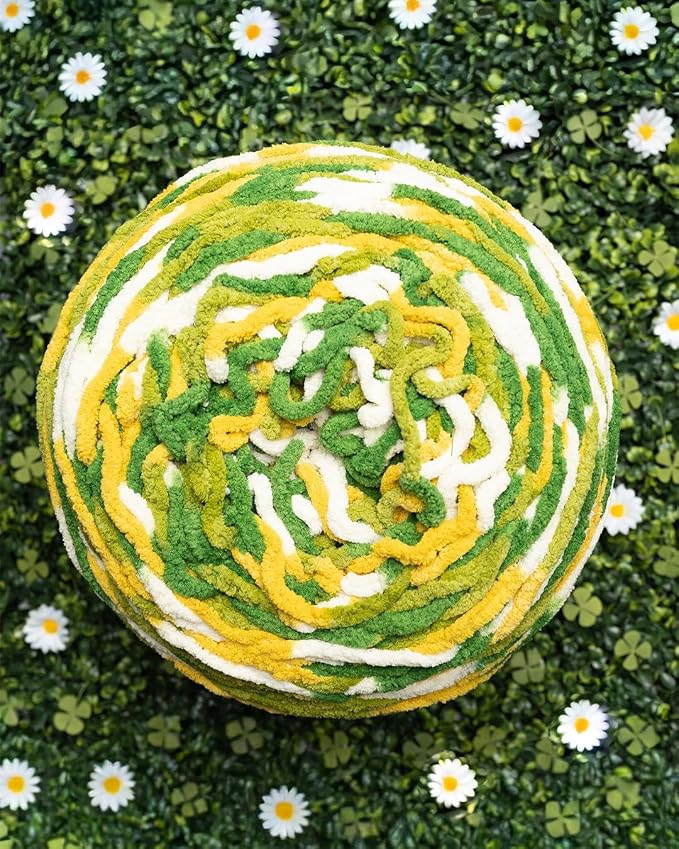 Lion Brand Yarn, Cover Story Blanket Yarn, Lucky Clover, Multicolor, 1 Pack | Soft Super Bulky Blanket Crochet & Knit Fiber for Chunky Afghans, Plush Amigurumi Stuffed Animals, Pillows, St. Patrick's Day - Image 7