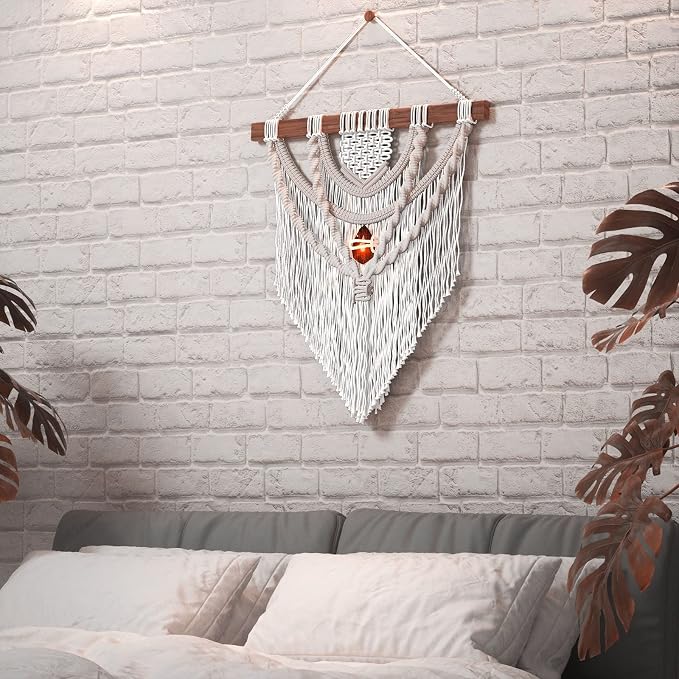 ZUEXT Macrame Cord, White, 5mm x 109yds Cotton String Macrame Yarn | 100% Natural Handmade, 4 Strands Twisted Cotton Rope, For Wall Hanging Plant Hangers Gift Wrapping Tapestry DIY Crafts, 100m - Image 8