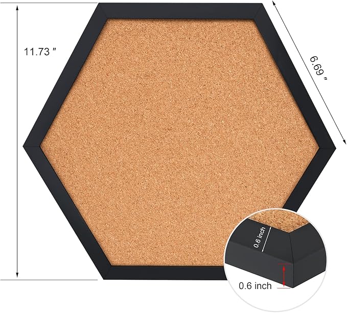 Facilife 4 Packs Cork Board,Corkboards for Wall,Small Cork Board Decorations,Cork Boards for Walls with Frame, Decorative for Office, School & Home - Image 7