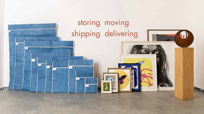 Art Bags (AP05-44 1/2" x 34") - Strong • Shock-Absorbent • Reusable • Non-Toxic • Waterproof • Acid-Free Lining - Long-Term Art Storage + Shipping + Protection Solution (Color May Vary) - Image 9