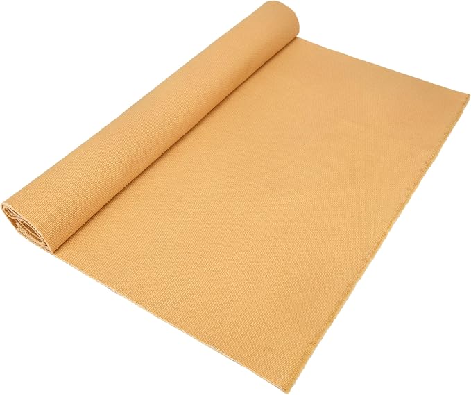 100% Cotton Canvas by The Yard, 16oz Natural Duck Fabric for DIY Upholstery, Tool Bags, Painting, Work Aprons & Crafts (Cotton Canvas-Khaki, 0.5 Yard (58" x 18")) by TasTrost