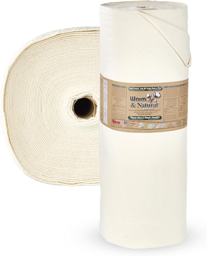 The Warm Company - Warm & Natural Cotton Quilt Batting – 124" x 30 Yard Bolt – Premium Quilt & Craft Batting for Sewing & Quilting Projects - Image 2