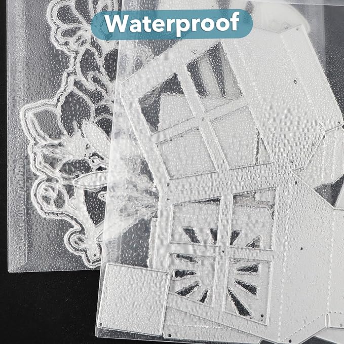 BAOFALI 50 Pcs/Set 7x9.4inch Clear Stamp and Die Storage Pockets, Stamp Storage Bags, Plastic Envelopes, DIY Scrapbooking Storage Die Cuts for Stencil Storage Card Making Cutting Dies - Image 6