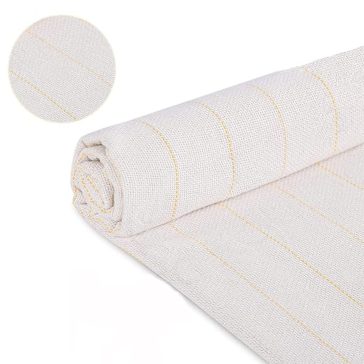 197in Large Primary Tufting Cloth with Marked Lines, Monks Cloth Punch Needle Fabric for Tufting Gun Rug Punch by VEHIPA