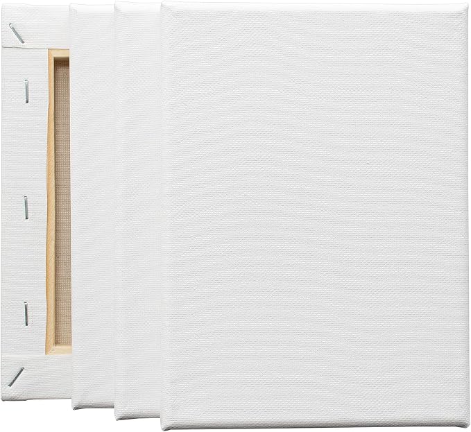 Stretched White Blank Canvas- 5x7 Inch,6 Pack,Primed,100% Cotton,5/8 Inch Profile of Economy Value Pack for Acrylics,Oils & Other Painting Media. - Image 7