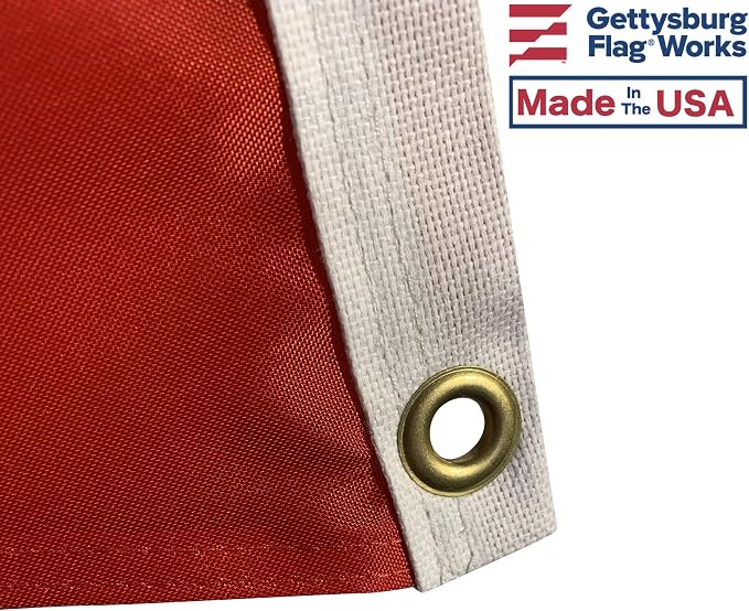 Set of 6 Blank Canada Red Nylon Pennant Flags - Size 5x8' - Proudly Made in the USA - Image 2